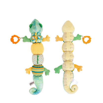 Plush Crocodile Baby Rattle Toy - Stuffed Soft Animal Sensory Infant Educational Interactive Activity Toy