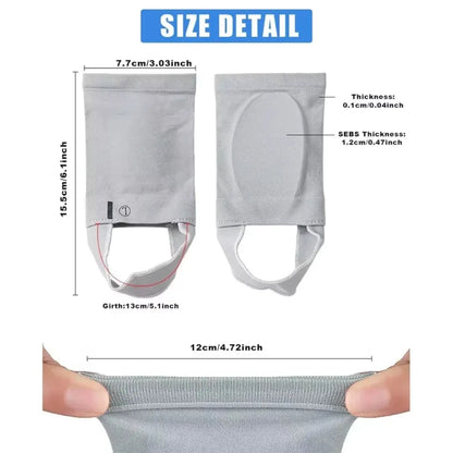 2pcs =1pair of Arch Support Sleeves Metatarsal Compression Brace for Flat Foot Support & Plantar Fasciitis Relief Peds & Liners