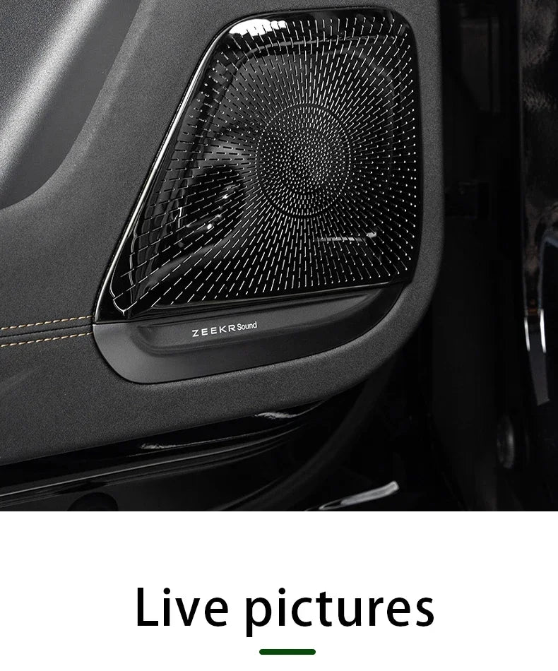 Car audio cover For ZEEKR 7X Door Horn Cover Audio Protective Cover Metal Car Interior Trim Accessories