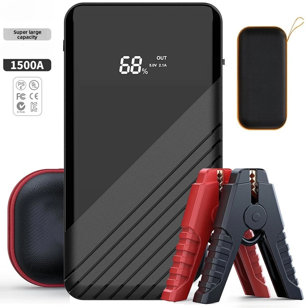 SUKIN 12V Portable Car Jump Starter Power Bank with Air Compressor for Emergency Vehicle Battery Boost Charging and Inflation