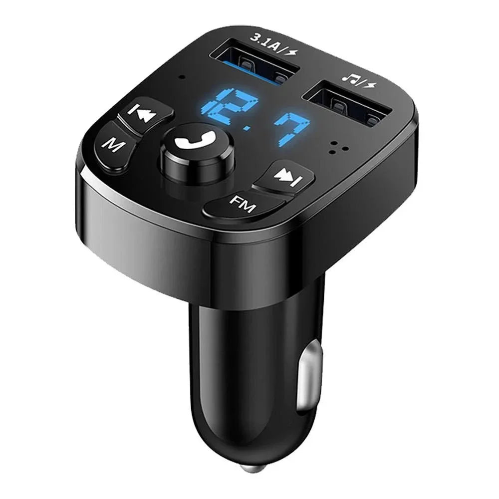 1/3/6pcs Car Mp3 Player Dual USB Fast Charger FM Receiver Bluetooth Compatible 5.0 FM Transmitter USB Flash Drive Plug Car Kit