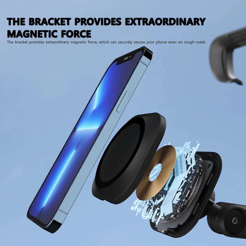 VASTZ Adjustable Wireless Charger Mobile Phone Mount Central Control Screen Magnetic Car Cell Phone Holder For Tesla Model 3 Y