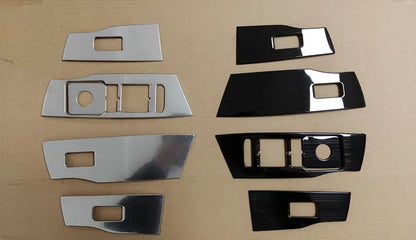 Stainless Steel Car Inner Door Window Switch Lift Panel Adjust Stickers Cover Trim For VW Volkswagen Polo 2019-2025 Accessories