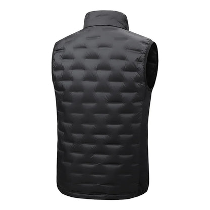 Winter Man White Duck Down Vest Men Waterproof Windproof Casual Sleeveless Vests Man Multi Pocket Warm Ultralight Waistcoat Coat