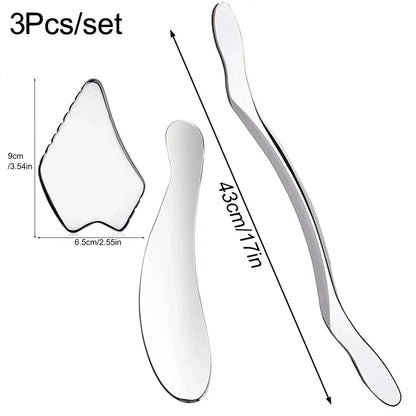 1/4/5/7pcs Stainless Steel Gua Sha Scraping Massage Tool Set IASTM Tools Great Soft Tissue Mobilization Tool