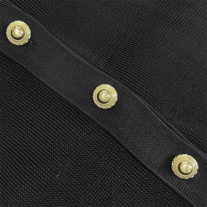 Bodysuit women New elastic slim fit long sleeved top for autumn 2025 Polo collar pullover Metal button decoration T-shirt corset