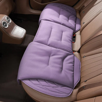 Nappa Leather Car Seat Cushion Rear Integrated Lumbar Support for All Seats Breathable Ventilated Comfort Auto Accessories