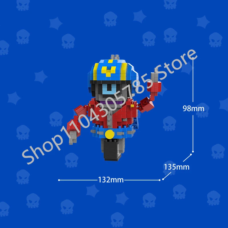 Mini Anime Brawl Stars Figures Pack Fashion Original Decorations Cartoon Heroes Model Dolls Boys Christmas Gifts Collectible
