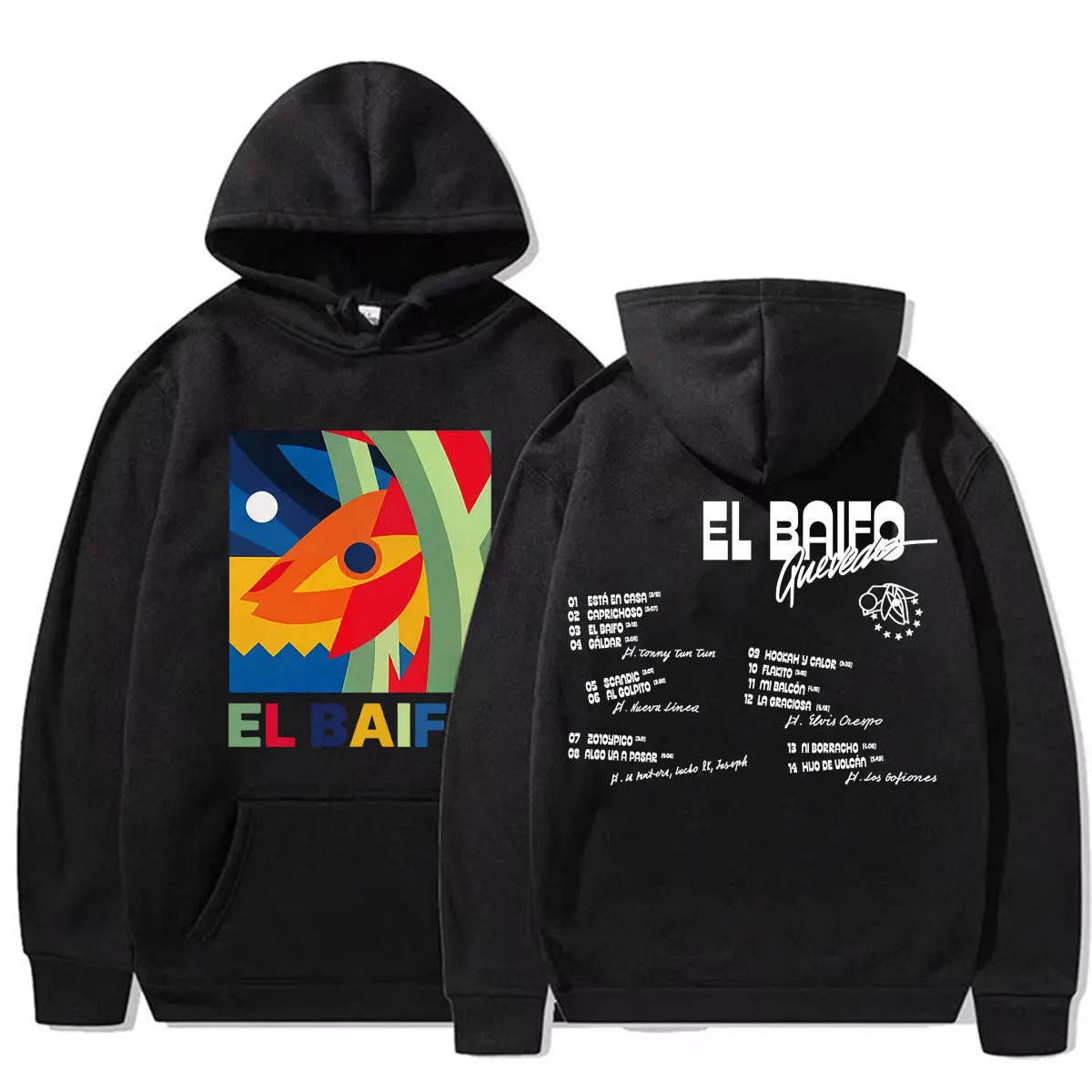 Rapper Quevedo EL BAIFO Album 2026 Tour Sweatshirt Men Women Clothes Fashion Aesthetic Hoodies High Quality Casual Fleece Hooded