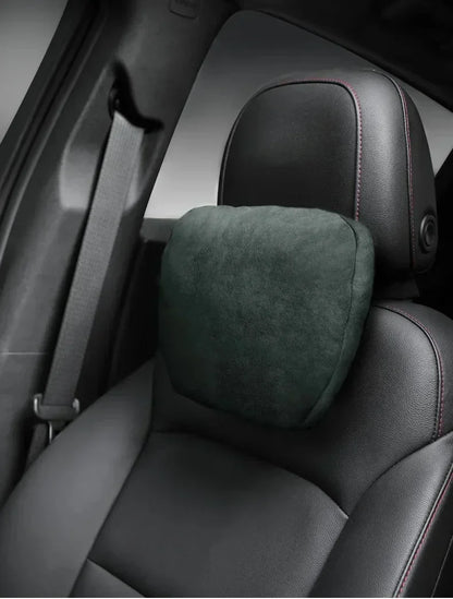 Italy Suede Car Neck Rest Pillow For Audi A1 8X GB Seat Head Neck Support Cushion Auto Interior Accessories