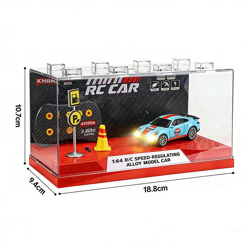 2026 Upgraded RC Car 1:64 Mini Alloy RC Drift Car Easy to Carry, 60mins Life.  Exquisite Gift Box An Ideal Toy Gift for Children