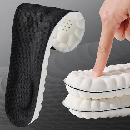 4D Massage Shoes Insoles Super Soft Latex Sports Insole for Feet Running Basket Shoe Sole Arch Support Orthopedic Inserts Unisex
