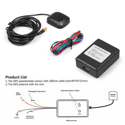 Universal GPS Speed Sender Speedometer Sensor Adapter for Car Truck Boat GPS Speedometer Gauge Meter BX102267