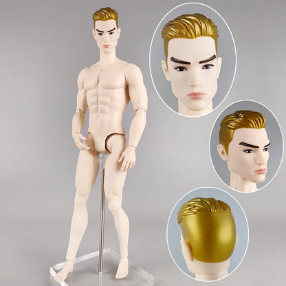High Quality Adonis 1/6 Jointed DIY Movable Nude Naked Doll Body 12" Muscle FR Boy Doll BJD Dolls Kids Toys Gifts