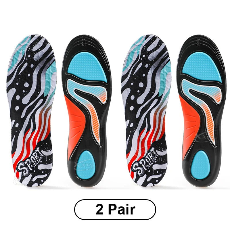 【Xxin】Sport Insole Shock Absorption Arch Support Insoles  Heel Pain Relief Shoes Pad Size 37-46
