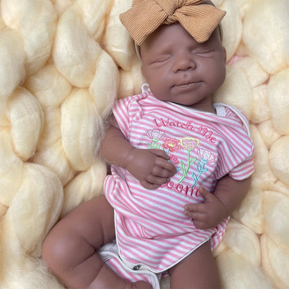 20Inch Open Mouth Pascale Full Soft Body Silicone Reborn Baby Lifelike Skin Veins Doll Anatomically Correct for Gift