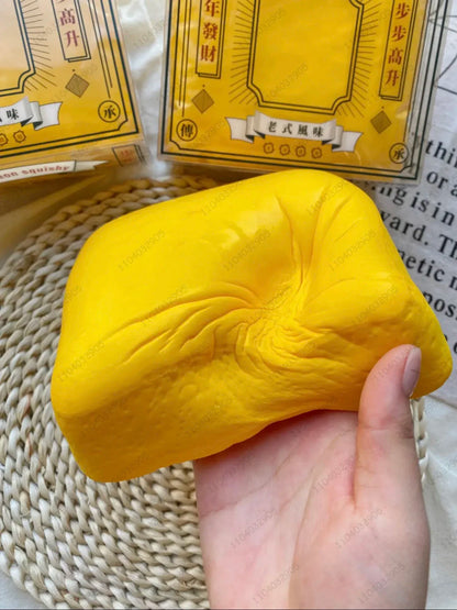 Thick Square Milk Rice Cake Squishy Slow Rising Milk Cake Bread Slow Rebound Fidget Toy Anti Stress Release Hand Relax Toy