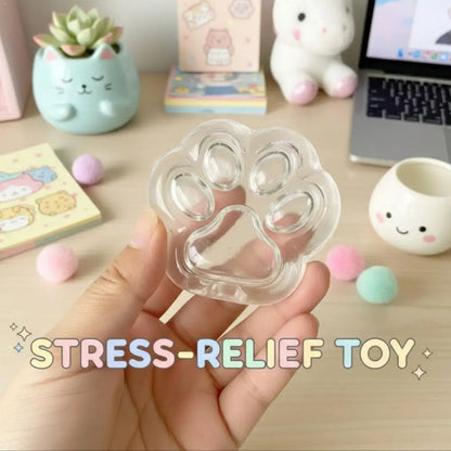 Cat Paw Hollow Ball Skin DIY Stress Relief Toy Slow Rebound Fidget Sensory Ball Toy Decompression Irregular Ball Cover