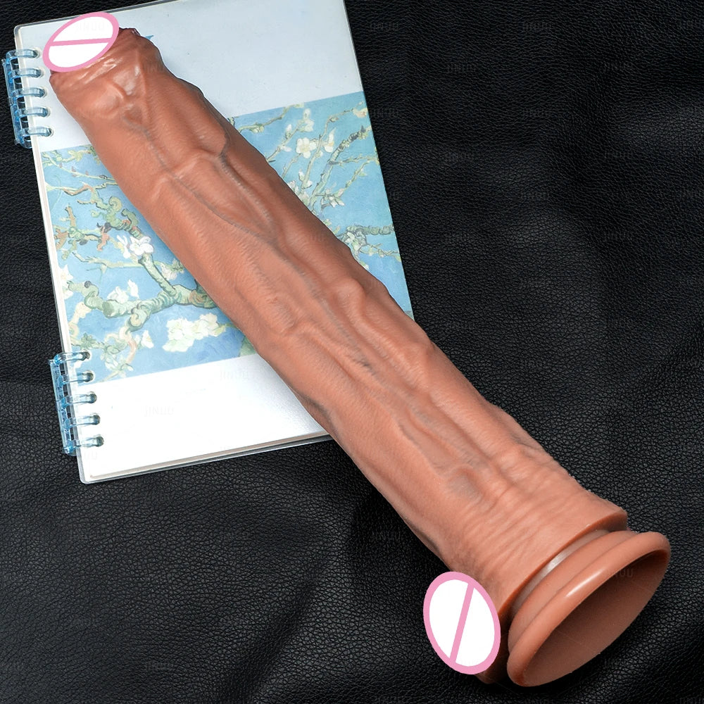 Realistic 5 Sizes Big Dildo Silicone Suction Cup Huge Penis Couples Masturbation Soft Cock Woman Man Anal Adult Sex Toy