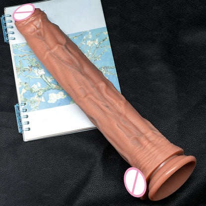Realistic 5 Sizes Big Dildo Silicone Suction Cup Huge Penis Couples Masturbation Soft Cock Woman Man Anal Adult Sex Toy