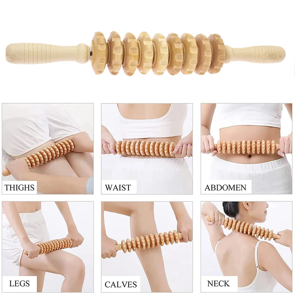 Wood Therapy Massage Tools,Maderoterapia Kit,Body Sculpting Massager,Wood Therapy Tools for Body Shaping,Body Sculpting Tools
