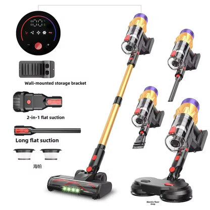 V18 Cordless Vacuum Cleaner 550W 35000PA - Powerful Brushless Motor, Household Vacuum Cleaner Pet Brush Large Suction