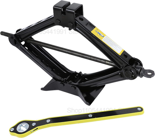 2.5T Scissor Jack for Car 2.5 Ton Robust Steel Car Jack with Saving Effort Ratchet Handl Cars Jacks Tool Kit for Auto and Trucks