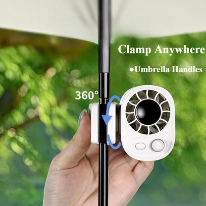 Eary Portable Car Clip On Fan With 1800mAh 360 Rotate 100 Speeds Wind Adjustable USB Rechargeable Summer Cooler Fan Car Electric