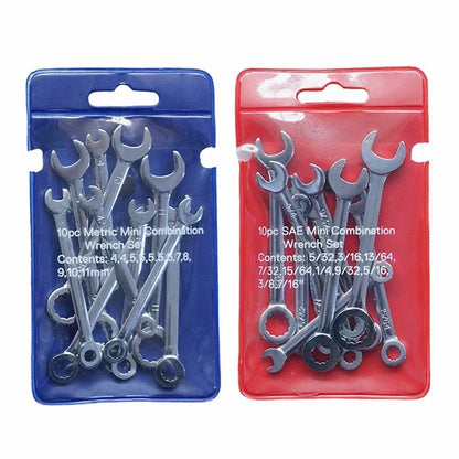 Hand Tool Wrenche Spanner Metric Practical Set Tool Steel 1 Set 10pcs Adjustable Automotive Tool British Repairs