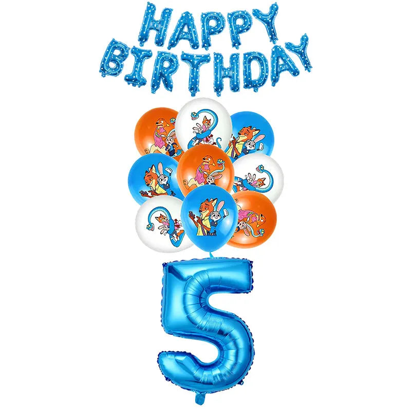 NEW Zootopia Party Favor Zootopia 2 Birthday Decoration Judy Nick Gary Party Supplies Zootropolis Coil Notebook Box Bag Card Kid