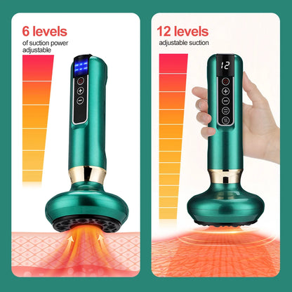 Electric Massager, Anti Orange Peel Tissue Suction Can, Beauty And Health Scraping, Infrared Thermal Slimming Massage Thera