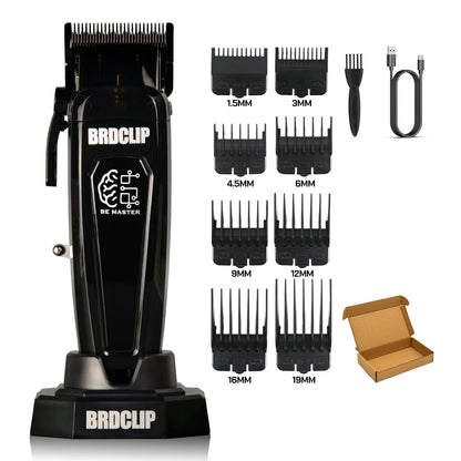 BRD FADE Clipper Professional Men's Hair Line Up Trimmer 10000RPM Barber Foil Shaver Base Charger Salon Blending Tools