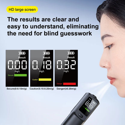Portable Alcohol Tester Non-Contact with Voice broadcast LED Display Breathalyzer Alcohol Test Tools Automatic Alcohol Tester
