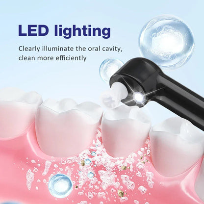 Electric Dental Cleaner Reduce Tartar Plaque Calculus Polisher Oral Cleaning Machine LED Polisher USB Rechargeable Oral Care