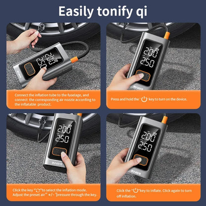 BUVAYE 12V Car Jump Starter Portable Battery Booster Emergency Auto Starting Device Power Bank for Gas Diesel Vehicles EV‌