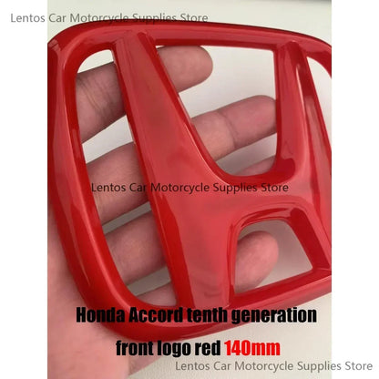 Black Red Front Rear Cover Steering Wheel Emblem Modification Sticker for Honda 10th Accord Civic Exterior Tuning Parts