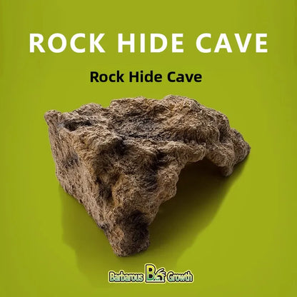 Reptile Shop Simulation Rock Cave Design Pet Lizard Gecko Spider Hideout House Climbing Frog Snake Cave Durable Plastic Pet S...