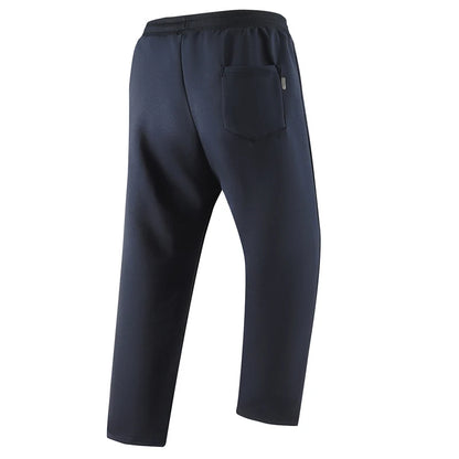 Winter Mens Sweatpants EU Size Thick Warm Fleece Lined Loose Joggers Sportswear Zip Pockets Casual Outdoor Track Pants Plus Size