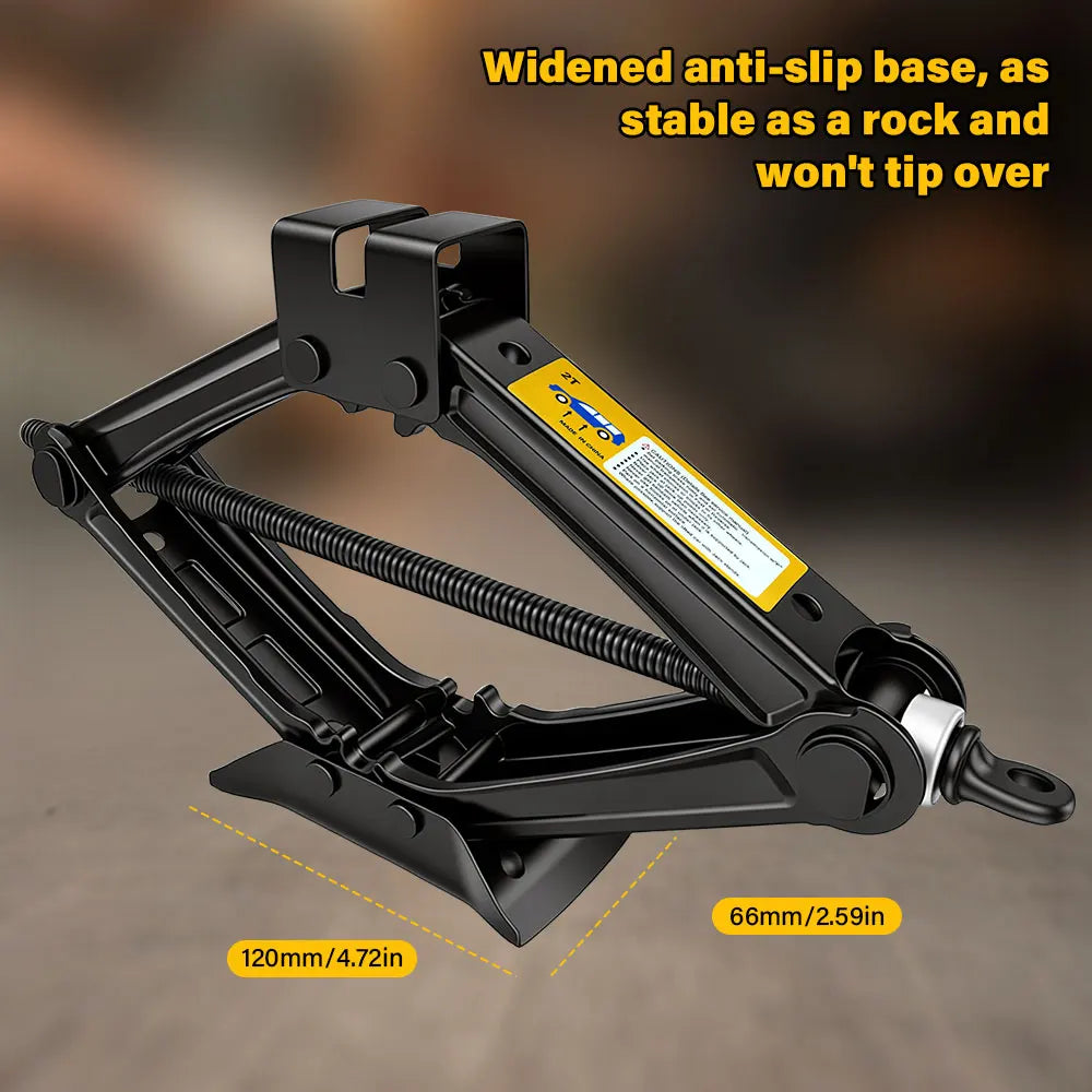 2.5T -1.5T car jacks 2 in 1 Manual Lift Jack Car Repair Tool Lifting Tool with Labor-saving Ratchet Wrench Foldable Jack for Car