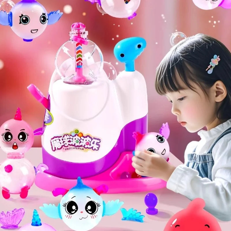 Magic Bobo Sticky Fun Balloon Inflator Creative Handmade Diy Parent-Child Interaction Anti-Stress Educational Toys Decor Gift