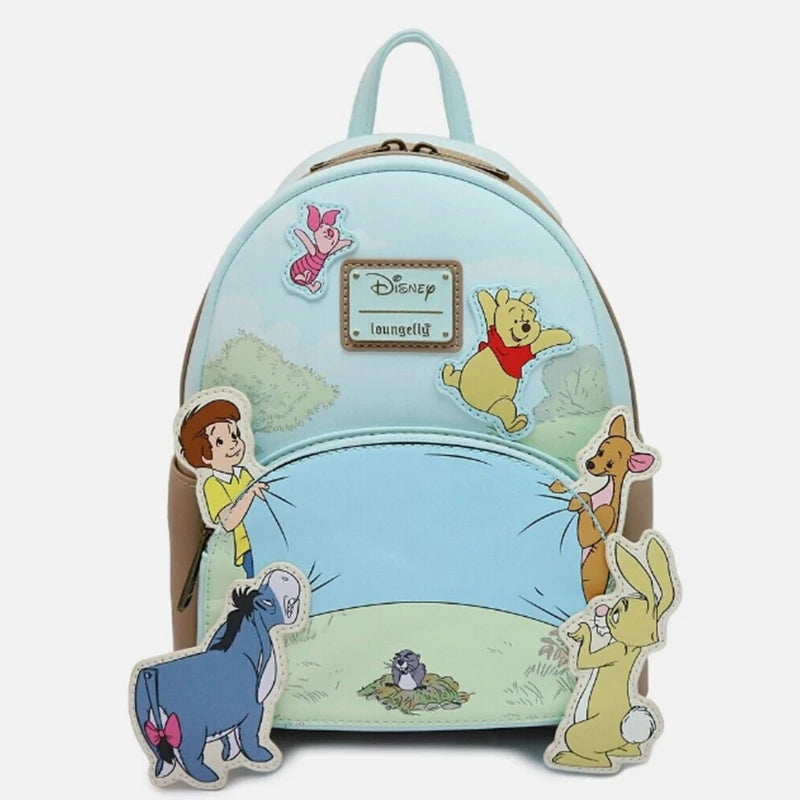 Winnie The Pooh Triple Pocket Mini Backpack Bags