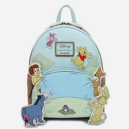 Winnie The Pooh Triple Pocket Mini Backpack Bags