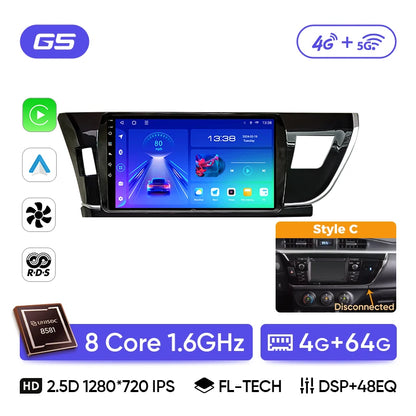 Ainavi Car Radio For Toyota Corolla 2013 2014 2015 2016 E160 E170 Wireless Carplay Android Auto Qualcomm Car Multimedia Player