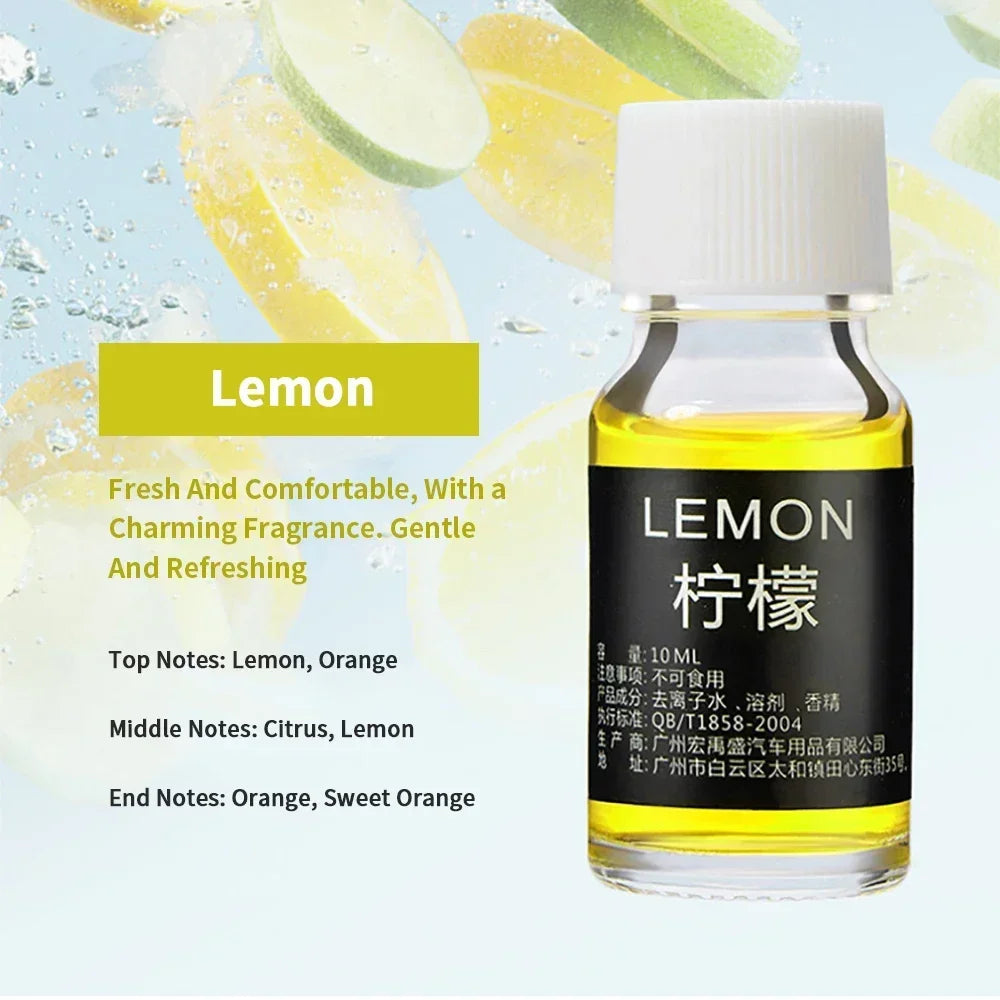 Car Air Freshener Essential Oils for Aroma Diffuser Air Humidifier Water-soluble 10ml Air Freshener Scents Fragrance Oil Perfume