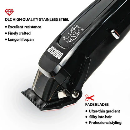 BRD 106 617 609 Professional Electric Hair Clipper Hair Trimmer DLC Blade with Base 7500RPM 7000RPM 7000RPM Barber Set BRDCLIP