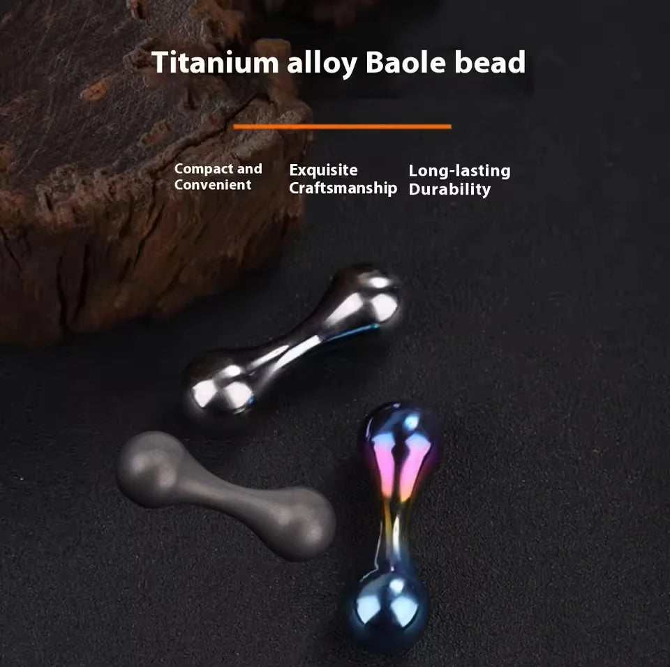 Baole Zhu Fingerbone Titanium Alloy Fingertip Gyroscope Begleri Toy Fingerbone Extreme EDC Stress Relief Autism ADHD Cool
