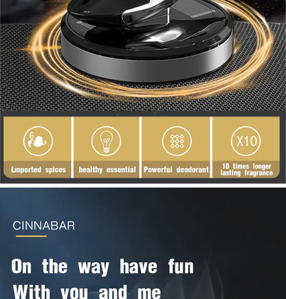 Solar Car Helicopter Propeller Fragrance Auto Interior Accessories for Men Women Car Perfume Decoration