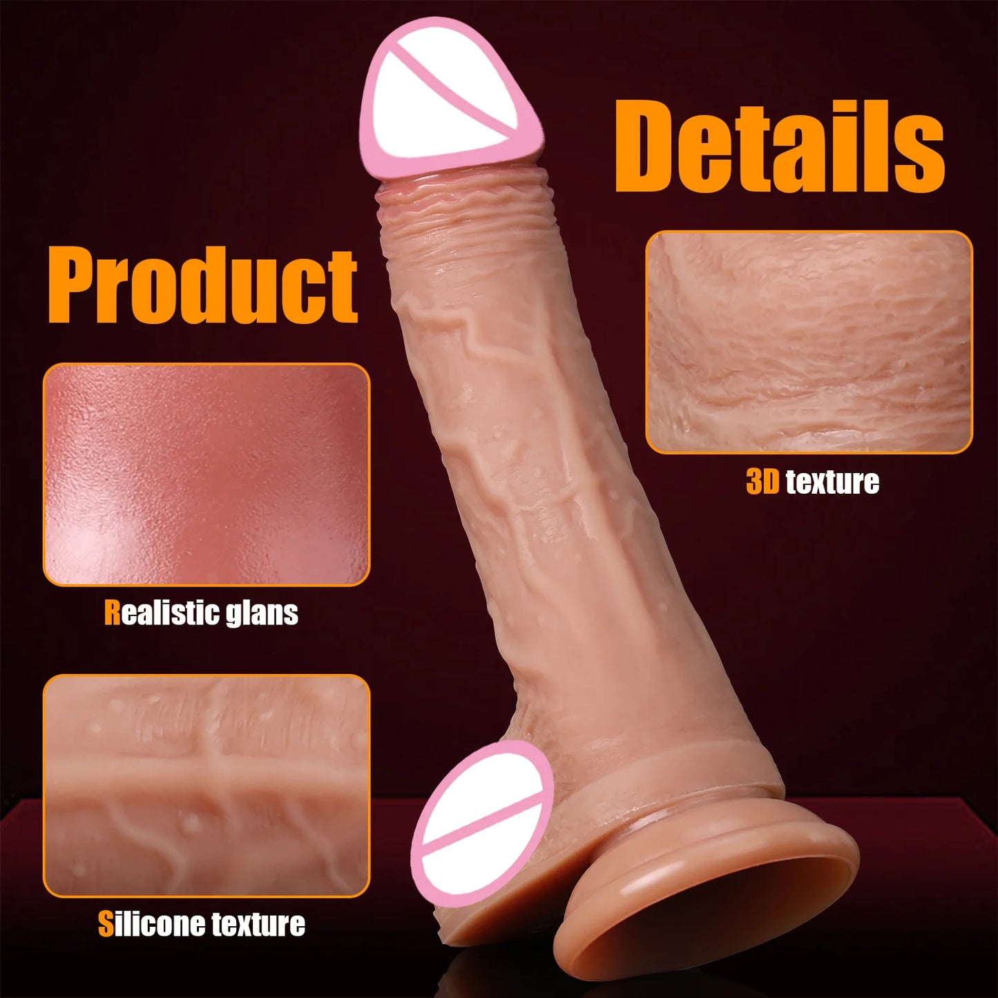 Realistic Dildo Telescopic Vibrator Artificial Penis Female Masturbation G-spot Vaginal Massager Big Dick Sex Toys For Women 18+