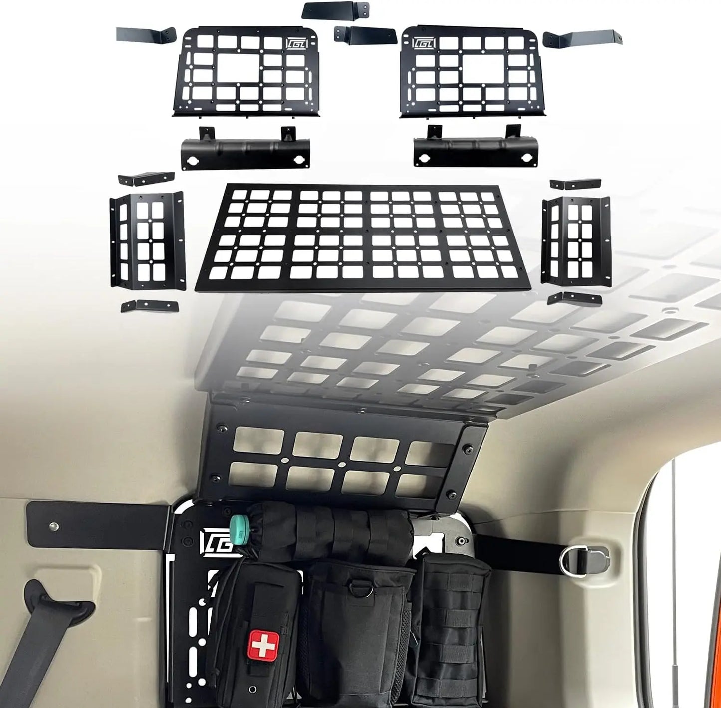 Fit for GWM Tank 300 2020 2021 2022 2023 2024 Trunk Shelf System Modular Storage Panel Luggage Organizers (Not for Hi4-T)