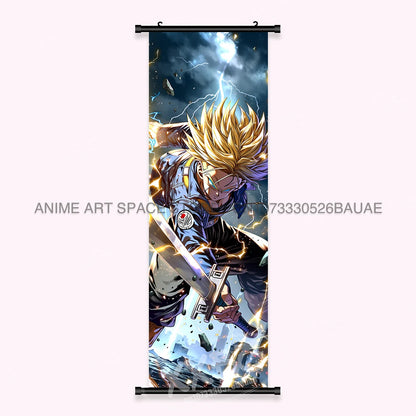 Dragon Ball Anime Wall Artwork Canvas Mural Scrolls Pictures Anime Character Son Goku Hanging Painting Poster Home Decoration